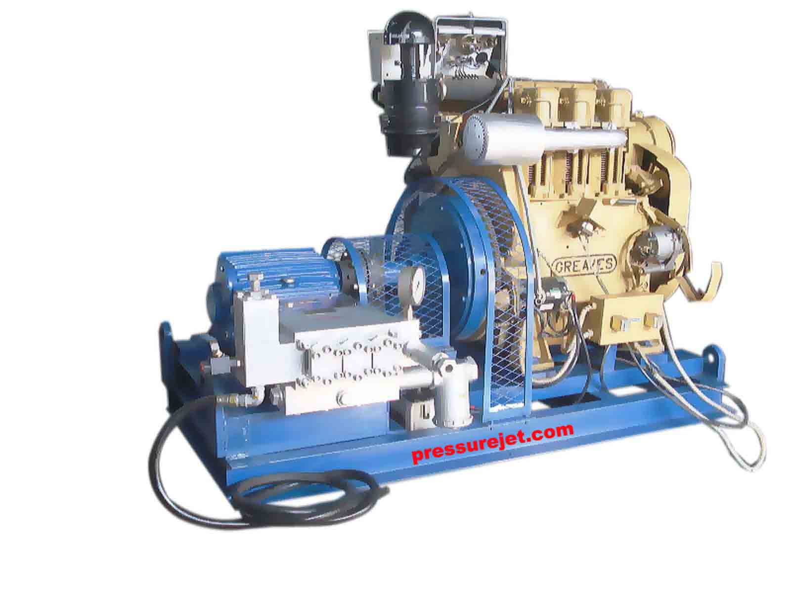 Water blasting machine